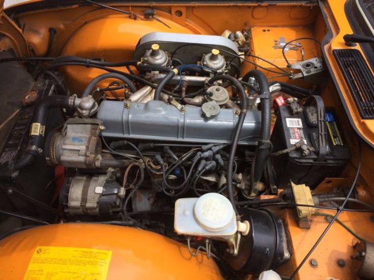1975 Triumph TR6 2498cc inline 6 Engine