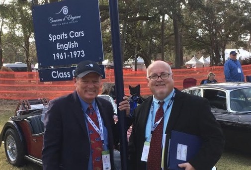 Keith Martin, Sports Car Market Magazine and Wayne Long judging at the 2016 Hilton Head Concours d'Elegance.